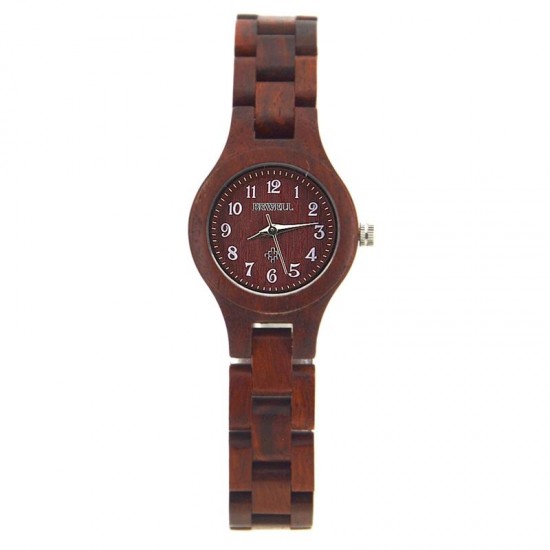 BEWELL ZS-W123A Simple Fashionable Wood Watch Women Quartz Wrist Watch