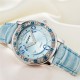 BIDEN BD1110 Classic Crystal Women Wrist Watch Leather Strap Casual Quartz Watch