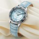 BIDEN BD1110 Classic Crystal Women Wrist Watch Leather Strap Casual Quartz Watch