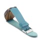 BOBO BIRD C28 Casual Style Wooden Watch Blue Genuine Leather Strap Quartz Watch