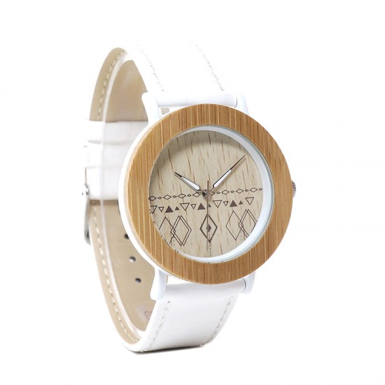 BOBO BIRD E24*W Unique Design Quartz Watches Leather Strap Wood Women Wrist Watch