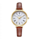 CRRJU 2110 Fashion Women Quartz Watch Elegant Leather Strap Wristwatch
