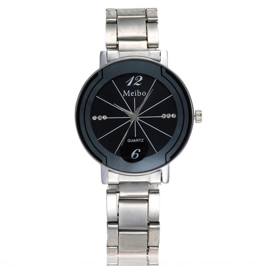 Deffrun Casual Style Full Steel Men Women Quartz Watch Elegant Design Gift Coupon Watch