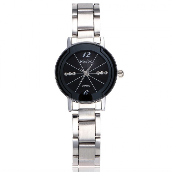 Deffrun Casual Style Full Steel Men Women Quartz Watch Elegant Design Gift Coupon Watch