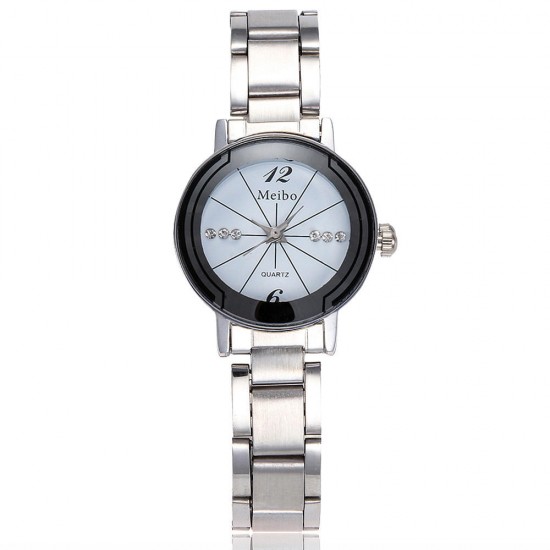 Deffrun Casual Style Full Steel Men Women Quartz Watch Elegant Design Gift Coupon Watch