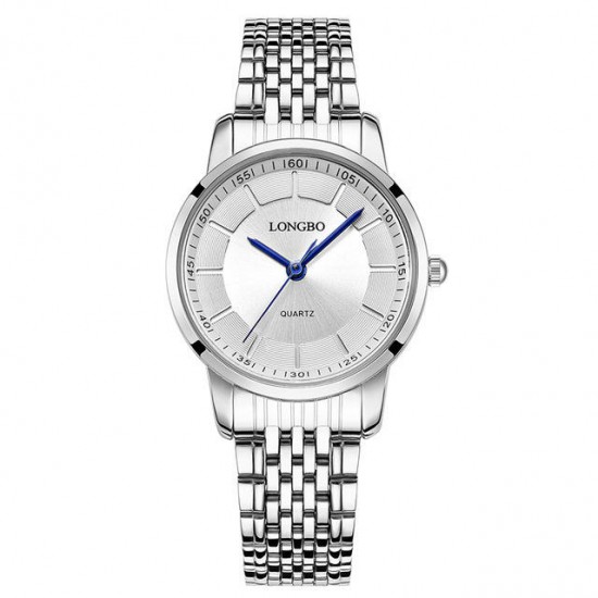 LONGBO 80281 Casual Style Stainless Steel Couple Watch Gift Men Women Quartz Wrist Watch