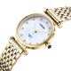 LONGBO 8973 Diamonds Casual Style Couple Watches Stainless Steel Strap Quartz Watch