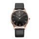 SHENGKE SK K9003 Couple Leather Simple Dial Elegant Ultra-thin Case Men Women Quartz Watch