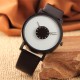 Unisex Fashion Quartz Wrist Watch Men Women Lovers PU Leather Strap Couple Watch