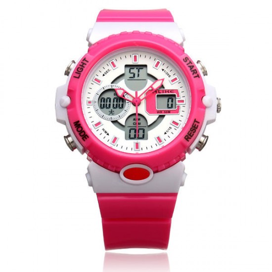 ALIKE AK14102 Sport Date Jelly Backlight Men Women Wrist Watch