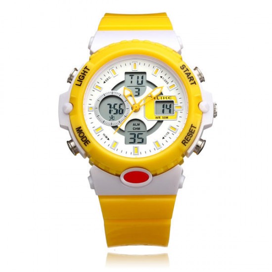 ALIKE AK14102 Sport Date Jelly Backlight Men Women Wrist Watch