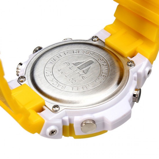 ALIKE AK14102 Sport Date Jelly Backlight Men Women Wrist Watch