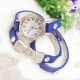 Butterfly Knot Rhinestone Long Strap Women Bracelet Watch