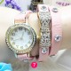 Butterfly Knot Rhinestone Long Strap Women Bracelet Watch