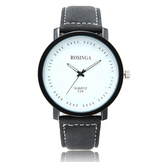 Casual Harajuku Wind Nubuck Leather Men Women Quartz Wrist Watch