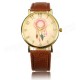 Casual Women Dreamcather Feather PU Leather Band Quartz Wrist Watch