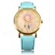 Casual Women Dreamcather Feather PU Leather Band Quartz Wrist Watch