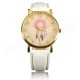 Casual Women Dreamcather Feather PU Leather Band Quartz Wrist Watch