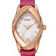 JULIUS 660 Luxury Genuine Leather Strap Bling Rhinestone Ladies Quartz Wrist Watch