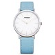 SINOBI 9691 Women Watch Simple PU Leather Strap Luxury Brand Ladies Quartz Wrist Watch