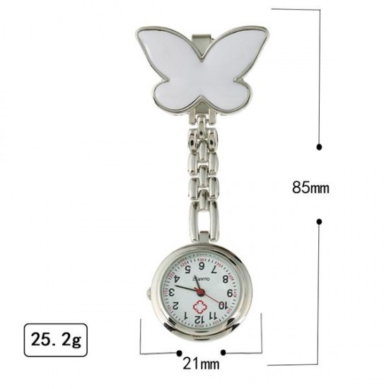 Butterfly Nurse Brooch Pendant Hanging Watch