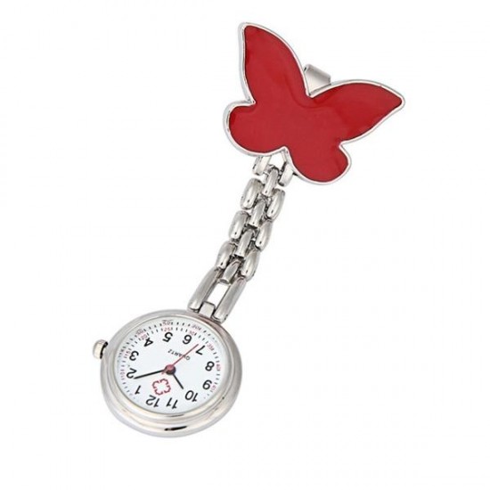 Butterfly Nurse Brooch Pendant Hanging Watch