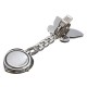 Butterfly Nurse Clip Heart Brooch Stainless Steel Pocket Quartz Watch