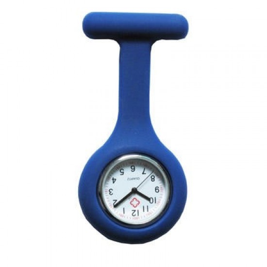 Colorful Silicone Doctor Fob Watch Pocket Nurse Watches with Clasp