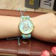 Custom Folk Style Cartoon Owl Pattern Alloy Case Cute Casual Women Quartz Wrist Watch