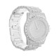 DEFFRUN Luxury Diamond Crystals Smooth Surface Women Quartz Watch