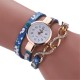 DUOYA D060 Rose Gold Case Shining Design Women Bracelet Watch Retro Style Quartz Watch