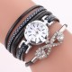 DUOYA D258 Retro Style Women Bracelet Watch Bow Crystal Quartz Watch