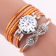 DUOYA D258 Retro Style Women Bracelet Watch Bow Crystal Quartz Watch