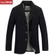 Autumn Winter Business Warm Mens British Style Lounge Suits Cotton Slim Fit Coat