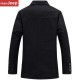 Autumn Winter Business Warm Mens British Style Lounge Suits Cotton Slim Fit Coat