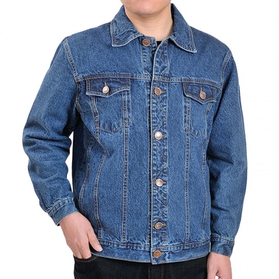 Casual Fashion Autumn Cotton Classic Denim Jacket for Men