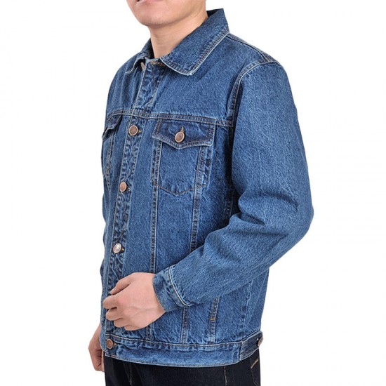 Casual Fashion Autumn Cotton Classic Denim Jacket for Men