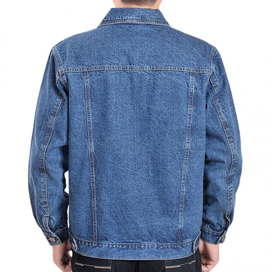 Casual Fashion Autumn Cotton Classic Denim Jacket for Men