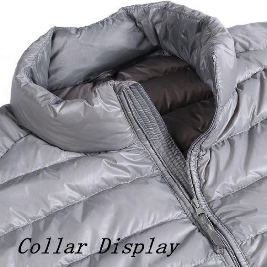 Big Size Mens Light Weight Duck Down Jacket Windproof Warm Casual Jacket Coat