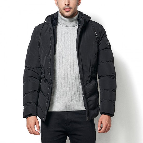 Detachable Hood Winter Thick Warm Padded Jacket for Men