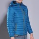 Mens Casual Cotton Down Padded Jacket Hooded Solid Color Coats