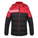 Mens Hooded Thicken Outdoor Jacket Spell Color Zipper Cotton-padded Warm Coat