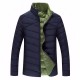 Mens Plus Size S-6XL Winter Warm Zipper Stand Collar Padded Jacket