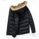 Mens Winter Furry Hood Thick Warm Padded Jacket