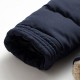 Winter Quilted Thick Warm Stand Collar Zipper Slim Padded Jackets for Men