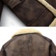 ChArmkpR Mens Biker Jacket Big Pocket Thick Warm Winter Shearling Faux Leather Coats