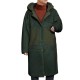 ChArmkpR Mens Mid Long Hooded Fleece Folyester Suede Jacket Shearling Coat