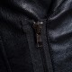 Fashion Personality Lapel Oblique Zipper Irregular Hem Slim PU Faux Leather Jacket for Men