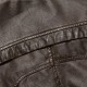 Faux Leather Thick Stand Collar PU Biker Motorcycle Jackets for Men