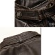 Faux Leather Thick Stand Collar PU Biker Motorcycle Jackets for Men